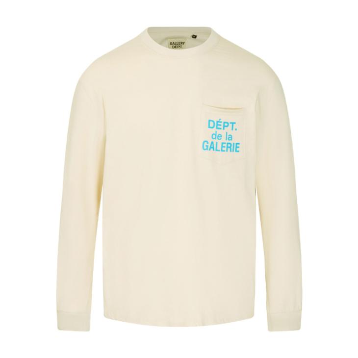 Long Sleeve | DEPT DE LA GALERIE L/S POCKET TEE – Clothing CREAM