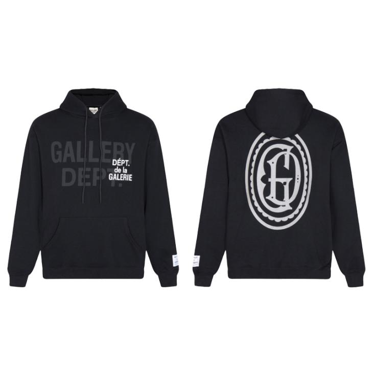 Sweatshirts | GD MULTI LOGO HOODIE – Clothing BLACK